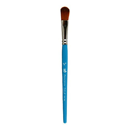 Princeton Select Artiste, Series 3750, Paint Brush for Acrylic, Watercolor and Oil, Oval Mop, 1/2 Inch - size: Size 1/2 inch