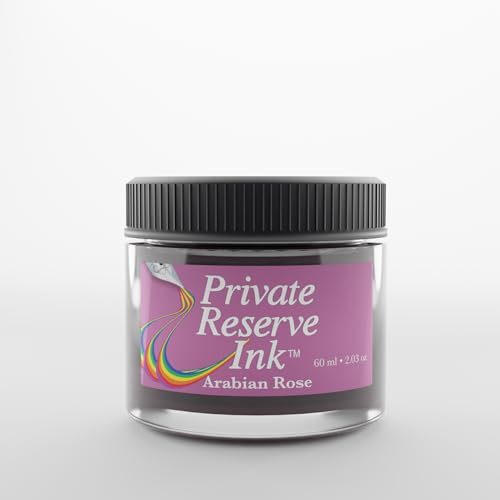 Private Reserve Premium Fountain Pen Ink, 60ml Bottle, Arabian Rose | Premium fountain pen ink with smooth flow, rich color, and reliable everyday writing performance. - color: Arabian Rose