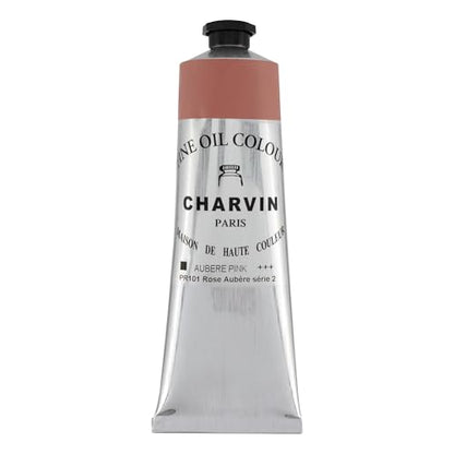Charvin Extra Fine Oil Paint 150 mL Tube Aubere Pink – Professional Artist Oil Color, Archival Quality, Smooth Finish, Nature-Inspired Tone - color: Aubere Pink
