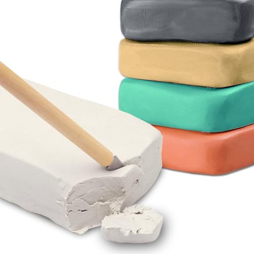 ReArt Air-Dry Clay Modelling, 2.2 pounds Ideal for Beginners and Advanced Sculptors All-Purpose Modeling Clay (5Pcs Set) - color: 5Pcs Set