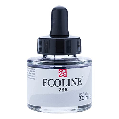 Ecoline Liquid Watercolour Bottle 30 ml Cold grey light 738 (11257381) - color: Cold Grey Light