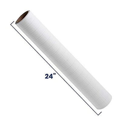 Pacific Arc Professional Cotton Rag Paper Vellum 24 Inch by 20 Yard Roll Gridded 4 x 4, White - color: Grid 4 x 4, size: 24 Inch x 20 Yard