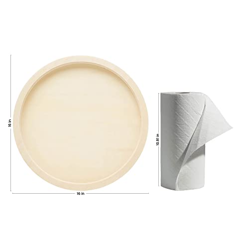 Circle Wood Sign Blank 16 inch Diameter, Pack of 1 Wood Tray for Crafts, Canvas Panel, Wood Boards for Crafts & Resin, by Woodpeckers - size: 16 inch