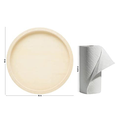 Circle Wood Sign Blank 16 inch Diameter, Pack of 1 Wood Tray for Crafts, Canvas Panel, Wood Boards for Crafts & Resin, by Woodpeckers - size: 16 inch