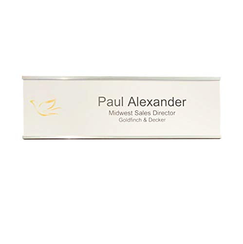 Perforated Paper Nameplate Inserts, Pack of 20 (10" x 3") - color: White, size: 10" x 3"