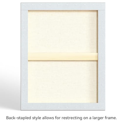 PHOENIX 22x28 Inch 2 Pack Artist Canvas - Extra Large Stretched Canvases for Painting - 3/4 Inch Profile, 100% Cotton 11 Oz. Gesso Primed White Blank Professional Canvas Oil & Acrylic Paints - size: 22"x28", style: Traditional