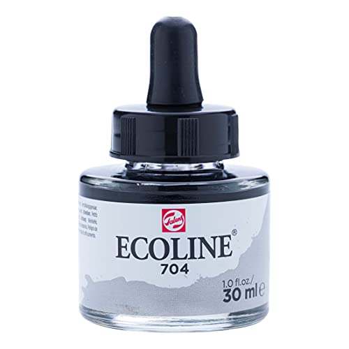 Ecoline Liquid Watercolour Bottle 30 ml Grey 704 (11257041) - color: Grey
