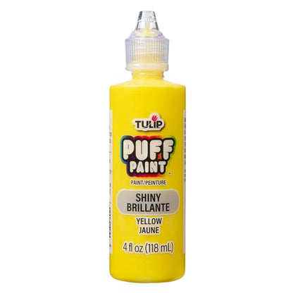 Tulip 41408 Dimensional Fabric Paint 4oz Slick Yellow - color: SHINY YELLOW, size: 4 Fl Oz (Pack of 1)