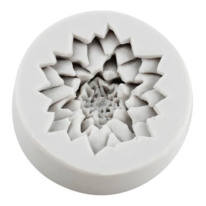 Flower Polymer Clay Mold Chrysanthemum Flower Silicone Molds for DIY Crafts Epoxy Resin Casting Air Dry Clay Plaster Jewelry Making - color: Style C