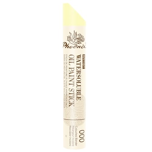 PHOENIX Colorless Blender Oil Paint Stick - Transparent 37ml Large Water Soluable Soft Clear Oil Pastels for Professional Oil Painting - Creamy Drawing Art Supplies for Artists - color: Colorless Blender