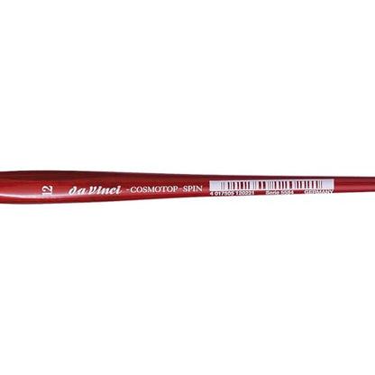 da Vinci Watercolor Series 5584 CosmoTop Spin Paint Brush, Pointed Oval Synthetic with Red Handle, Size 12 (5584-12) - size: Size 12, style: Pointed Oval