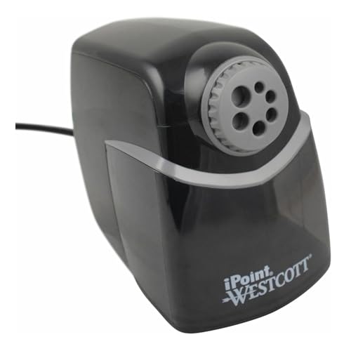 Westcott iPoint Heavy Duty Electric Pencil Sharpener for Home, School, and Office (Pack of 6) - size: Pack of 6, style: iPoint