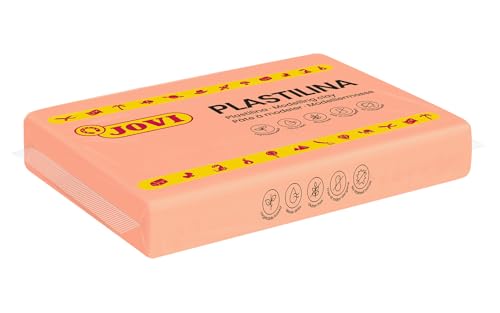Jovi - Non-Hardening Pre-Sculpt Clay, 4 Brown Bars, 0.77 lb Each | Professional Arts and Crafts Non-Toxic and Gluten Free plasticine - color: Peach