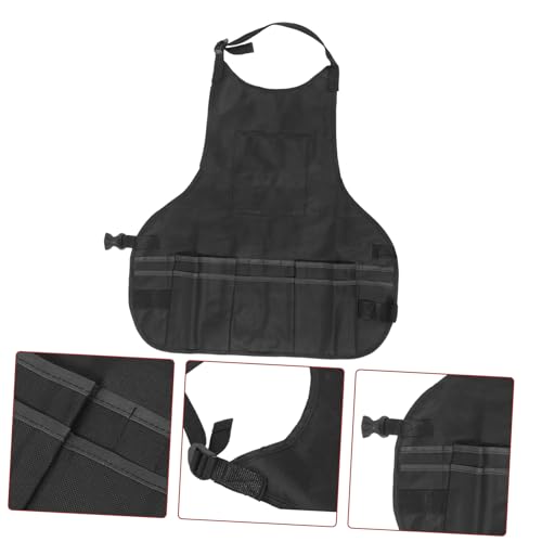 MAGICLULU Adjustable Art Apron Tool Storage Black Waterproof Painting Work Apron for Artists Suitable for Men and Women for Crafts and Cooking