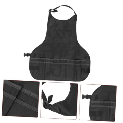 MAGICLULU Adjustable Art Apron Tool Storage Black Waterproof Painting Work Apron for Artists Suitable for Men and Women for Crafts and Cooking