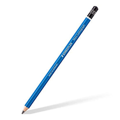 Staedtler Mars Lumograph 10B Graphite Art Drawing Pencil, Very Soft, Break-Resistant Bonded Lead, 12 Pack, 100-10B - color: 10B