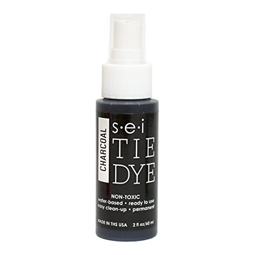 S·E·I S.E.I Charcoal Tie Dye Spray Bottle, 2- Ounces, Fabric Spray Dye - color: Charcoal, size: 1 Pack
