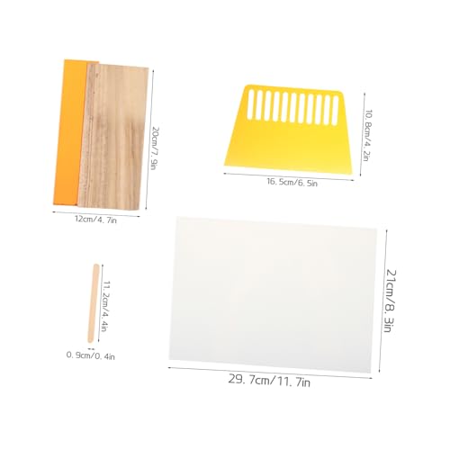PLAFOPE 1set Silk Kit Ink Squeegee for Projects and Easy to Use for Textiles and Hand Printing