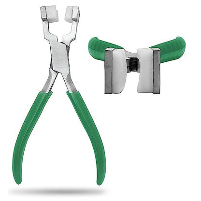 Jewellery Pliers 5.5" Nylon End Bending Stainless Steel Instruments Green Dip