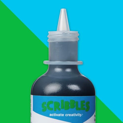 Scribbles 1oz 3D Fabric Paint, Shiny Black - color: Black, size: 1 Fl Oz (Pack of 1)