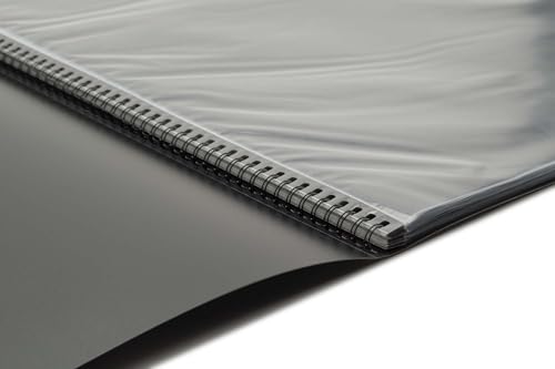 Picturesque Pro Presentation Refill Book 24x36 - Art Portfolio Folder for Artwork, Archival Storage Solution, Strong Spiral Bound Format w/ 20 Crystal Clear Pages and Acid-Free Divider Sheets - size: 24x36 in Refill