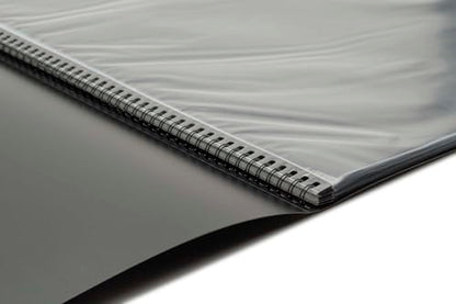Picturesque Pro Presentation Refill Book 24x36 - Art Portfolio Folder for Artwork, Archival Storage Solution, Strong Spiral Bound Format w/ 20 Crystal Clear Pages and Acid-Free Divider Sheets - size: 24x36 in Refill