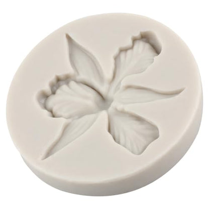 Orchid Flower Silicone Molds Orchid Polymer Clay Mold for DIY Crafts Epoxy Resin Casting Air Dry Polymer Clay Plaster Jewelry Making - color: Style P
