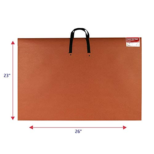 Star Products 223H 23 x 31, Classic Red Rope, Paper Artist Portfolio with Soft Woven Handle Poster, Art Storage, 23" x 31" - size: 23" x 31"