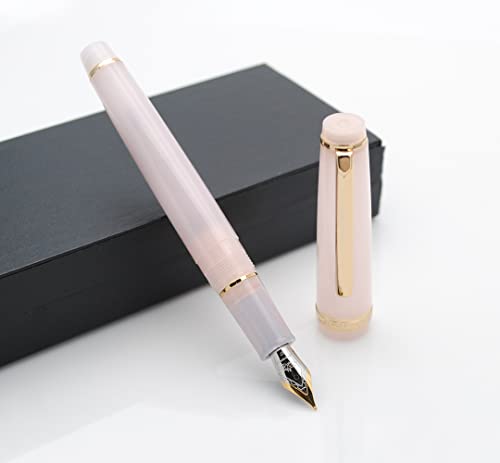 JINHAO 82 Fountain Pen with Gold Clip (F Nib 0.5mm, Transparent Cat Pink) - color: Transparent Cat Pink
