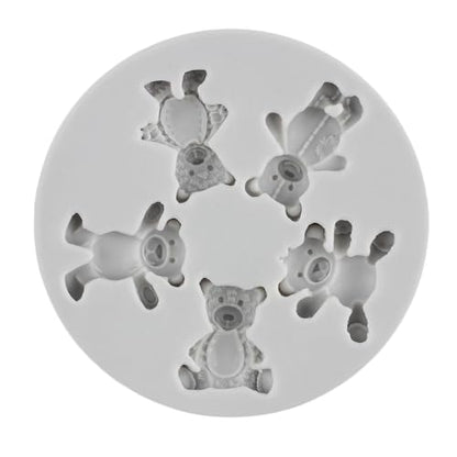 Bear Polymer Clay Mold Bear Silicone Molds for DIY Crafts Air Dry Plaster Polymer Clay Epoxy Resin Casting Jewelry Making - color: Style B