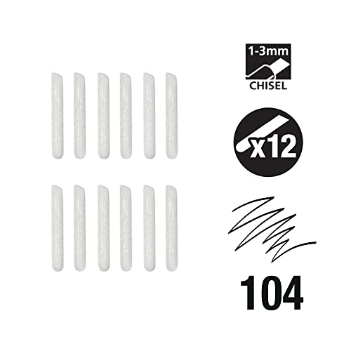 Daler Rowney FW Mixed Media Paint Marker Nibs, Pack of 12, Small 1-3mm Chisel Nibs (D160323104) - style: 1-3MM Chisel, Nibs