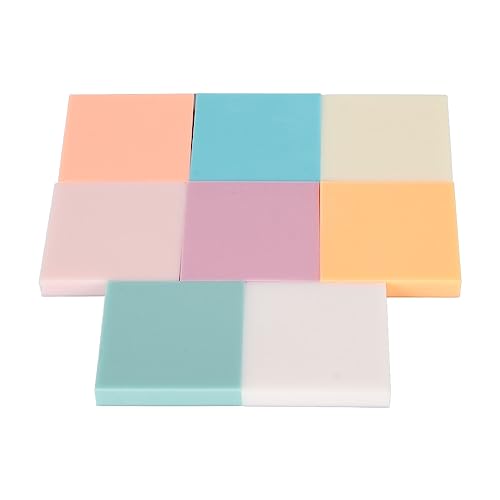 Rubber Carving Blocks - Soft, 8 Assorted Colors Easy to Cut Dust-Free Rubber Stamp Carving Blocks