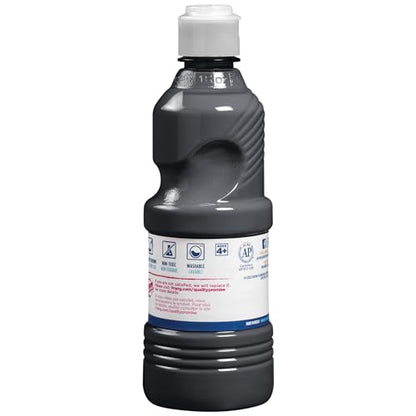 Prang Washable Tempera Paint, Black, 16 Oz., 1 Count - color: Black, size: 16 Fl Oz (Pack of 1)