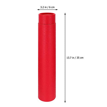 Poster Carrying Case Paper Drawing Mailing Tubes Shipping Calligraphy Painting Document Tubes Pull out Artwork Poster Blueprints Tube Holder Red Construction Paper Roll - color: Red 2, size: 35X6cm
