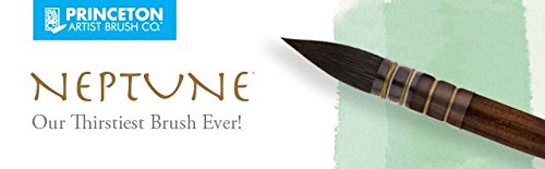 Princeton Artist Brush, Neptune Series 4750, Synthetic Squirrel Watercolor Paint Brush, Round, Size 8 - size: Size 8