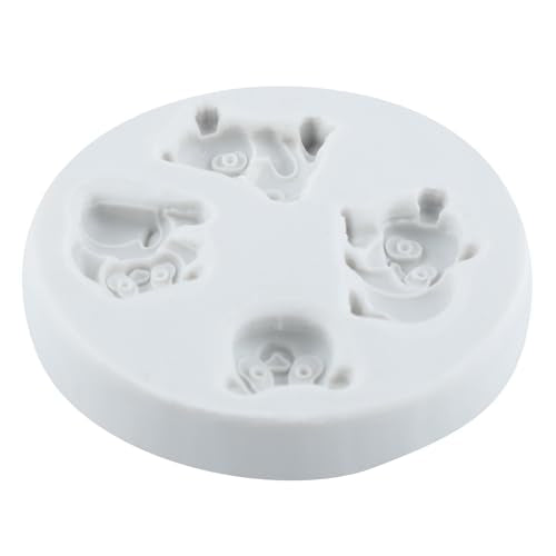 Panda Polymer Clay Mold Animal Panda Silicone Molds for DIY Crafts Epoxy Resin Casting Air Dry Polymer Clay Plaster Jewelry Making - color: Style E