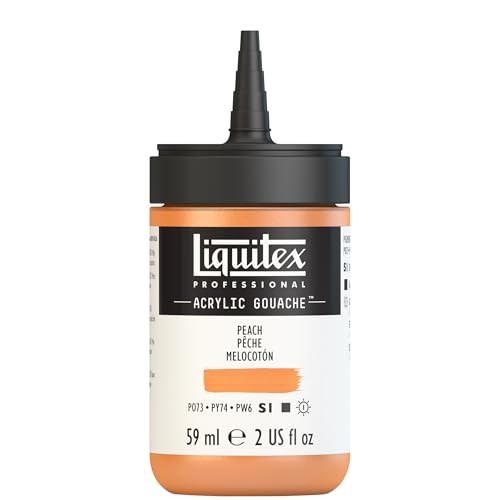 Liquitex Professional Acrylic Gouache, 2-oz (59ml) Bottle, Peach - color: Peach