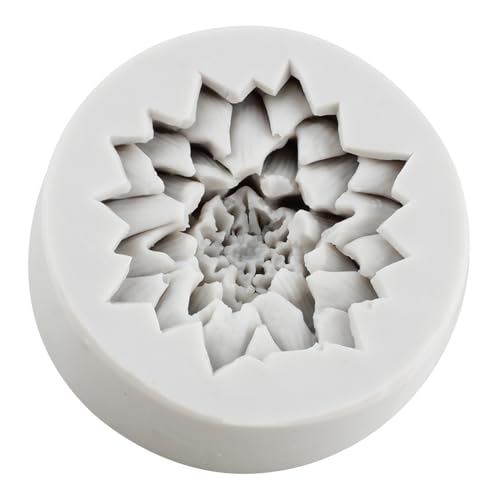 Flower Polymer Clay Mold Chrysanthemum Flower Silicone Molds for DIY Crafts Epoxy Resin Casting Air Dry Clay Plaster Jewelry Making - color: Style C
