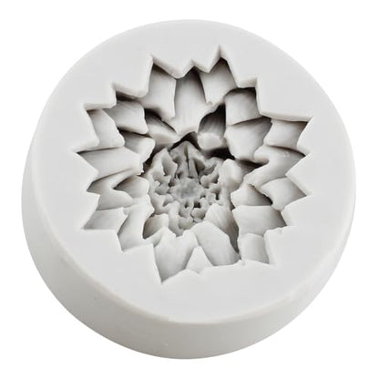 Flower Polymer Clay Mold Chrysanthemum Flower Silicone Molds for DIY Crafts Epoxy Resin Casting Air Dry Clay Plaster Jewelry Making - color: Style C