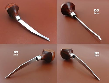 1pc D3-2mm Print Woodcut Copperplate Etch Carving Knife Flat Groover Graver Scorper Tool