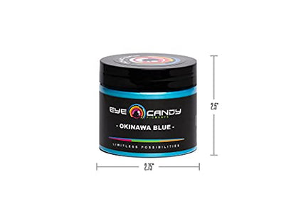 Eye Candy Pigments Premium Blue Mica Powder - Okinawa Blue (50gr) - for Epoxy, Resin, Soap, Paint, Woodworking, Acrylic Pouring, Bath Bombs, Fishing Lures - DIY Arts and Crafts Additive - color: Okinawa Blue