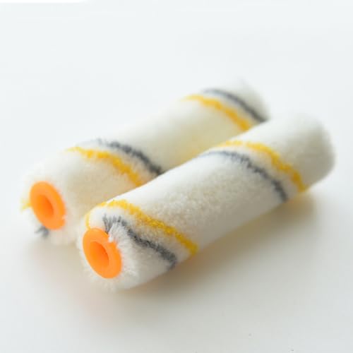 King Origin 10-Pack Paint Roller 4 Inch, 1/2" Nap, Small Paint Roller Covers, Lint Free Paint Roller Refills for Walls, Trim, and Home Painting Projects - size: 4", 10 PCS, Acrylic