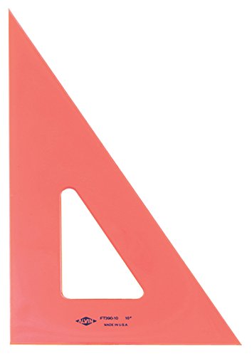 Alvin, Triangle Ruler with Fluorescent Edges, Drafting Tool Kits - 12-inches, 30/60 Angle
