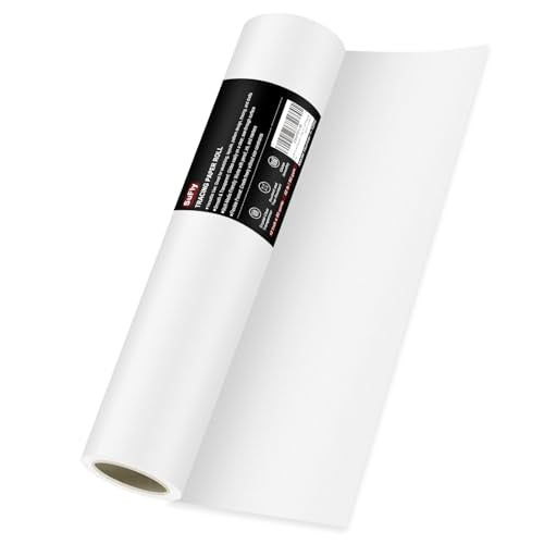 SuFly Tracing Paper Roll, 12 Inch x 50 Yards Trace Paper Roll, 32 lb White Art Paper Translucent Pattern Paper for Sewing, Drawing, Sketching, and Gift Wrapping. - color: Clear, size: 12 in. x 50 yd.:1 Roll