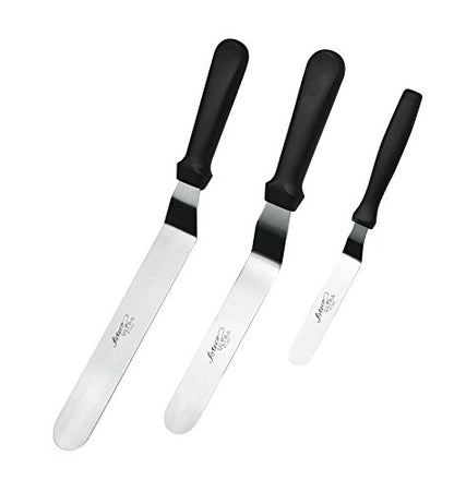 Ateco Ultra Offset Spatula 3 Piece Set; 1305 - 4.25 Inch, 1307 - 7.75 Inch, and 1309 - 9.75 Inch, Stainless Steel Blades - style: Offset Spatula - 3 Pc Set