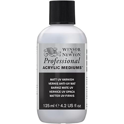Winsor & Newton Professional Acrylic Medium, Matt UV Varnish, 125ml (4.2-oz) - color: Matt Uv Varnish, style: 125ml (4.2-oz)