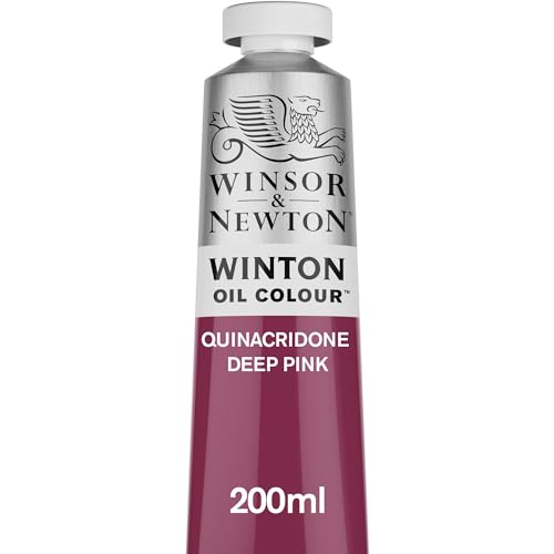 Winsor & Newton Winton Oil Color, 200ml (6.75-oz) Tube, Quinacridone Deep Pink - color: Quinacridone Deep Pink, size: 1 Count (Pack of 1), style: 6.75-oz Tube