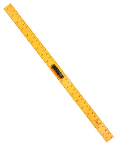 Magnetic 1m Ruler, Clear Drafting Tools Large Teaching Aids, Math Classroom Teaching Measurement Set, Oversized Ruler Geometry Tool Set, Yellow - color: Yellow