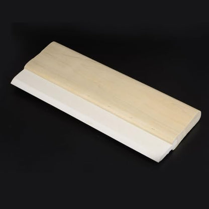 HARFINGTON Screen Printing Squeegee 12 Inch 75 Durometer Rubber Blade Wooden Handle Ink Scraper for Screen Printing Fabric Printmaking - size: 12 Inch
