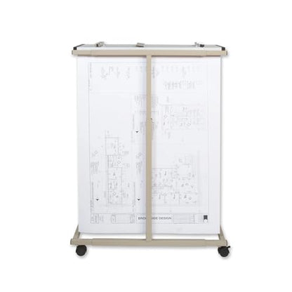 Mobile Blueprint Storage Rack –– Holds Up to 1200 Blueprints In 12 Blueprint Clamps - Vertical Blueprint Holder - Heavy Duty - MVPC - style: MVPC Vertical Blueprint
